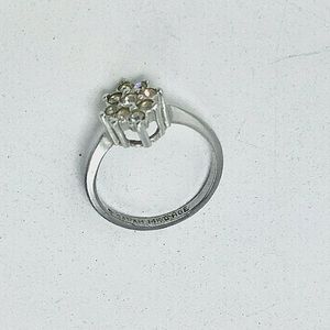 Vintage Sarah Coventry 14KT HGE Rhinestone CZ Ring